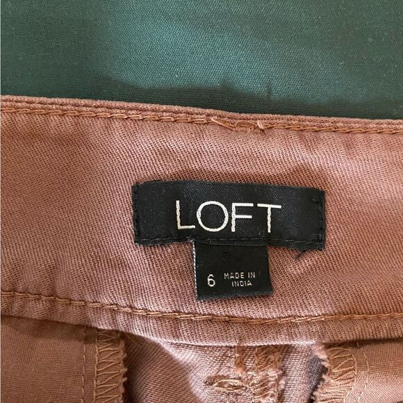 LOFT Brown Jogger Style Pants Size 6 - Picture 4 of 7